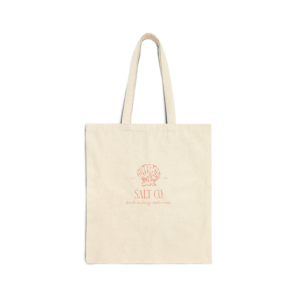 Canvas Tote Bag — Nautical Shell 'Salt Co.' Eco Shopper