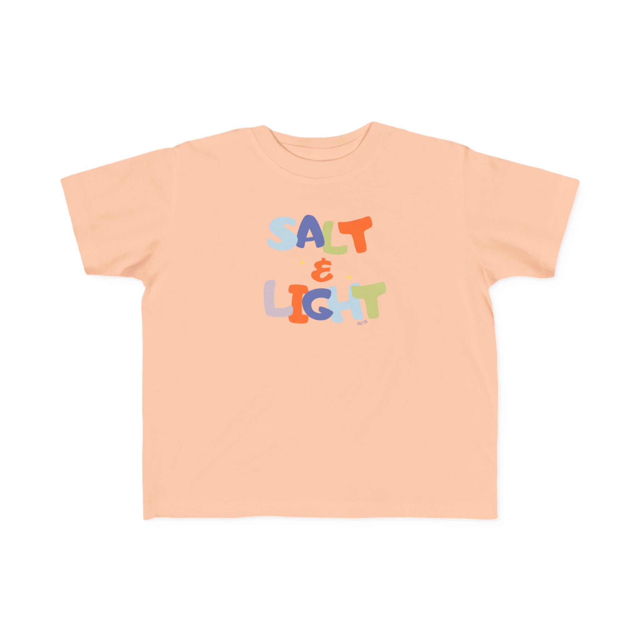 Salt & Light Toddler Tee — Colorful Christian Kids T‑Shirt