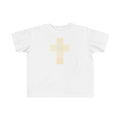 Toddler Cross Tee — Soft Pastel Patchwork Cross