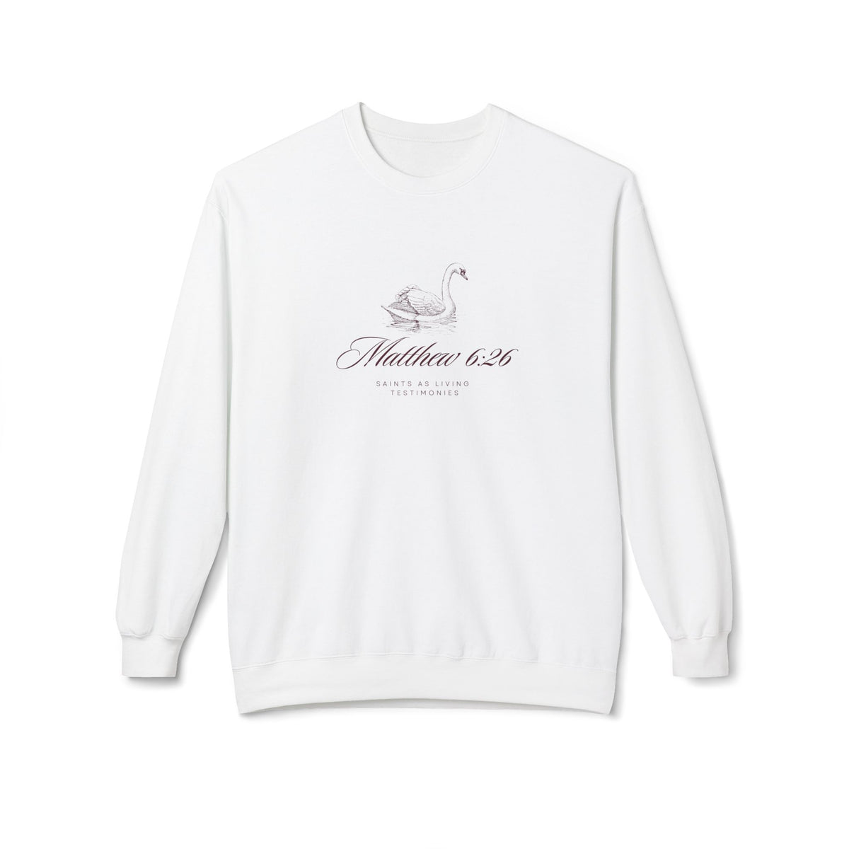 Swan Fleece Crewneck Sweatshirt