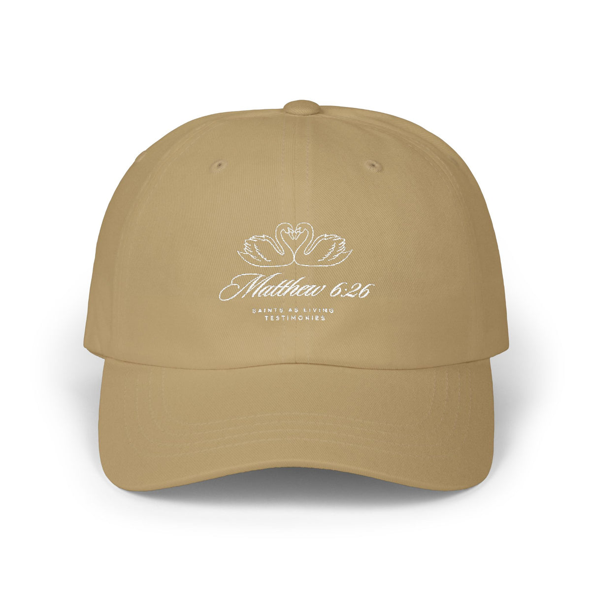 Embroidered Swan Cap