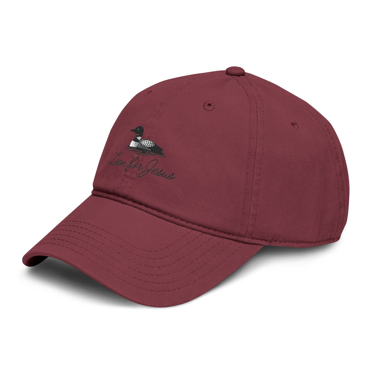 "Loon for Jesus" Embroidered Cap