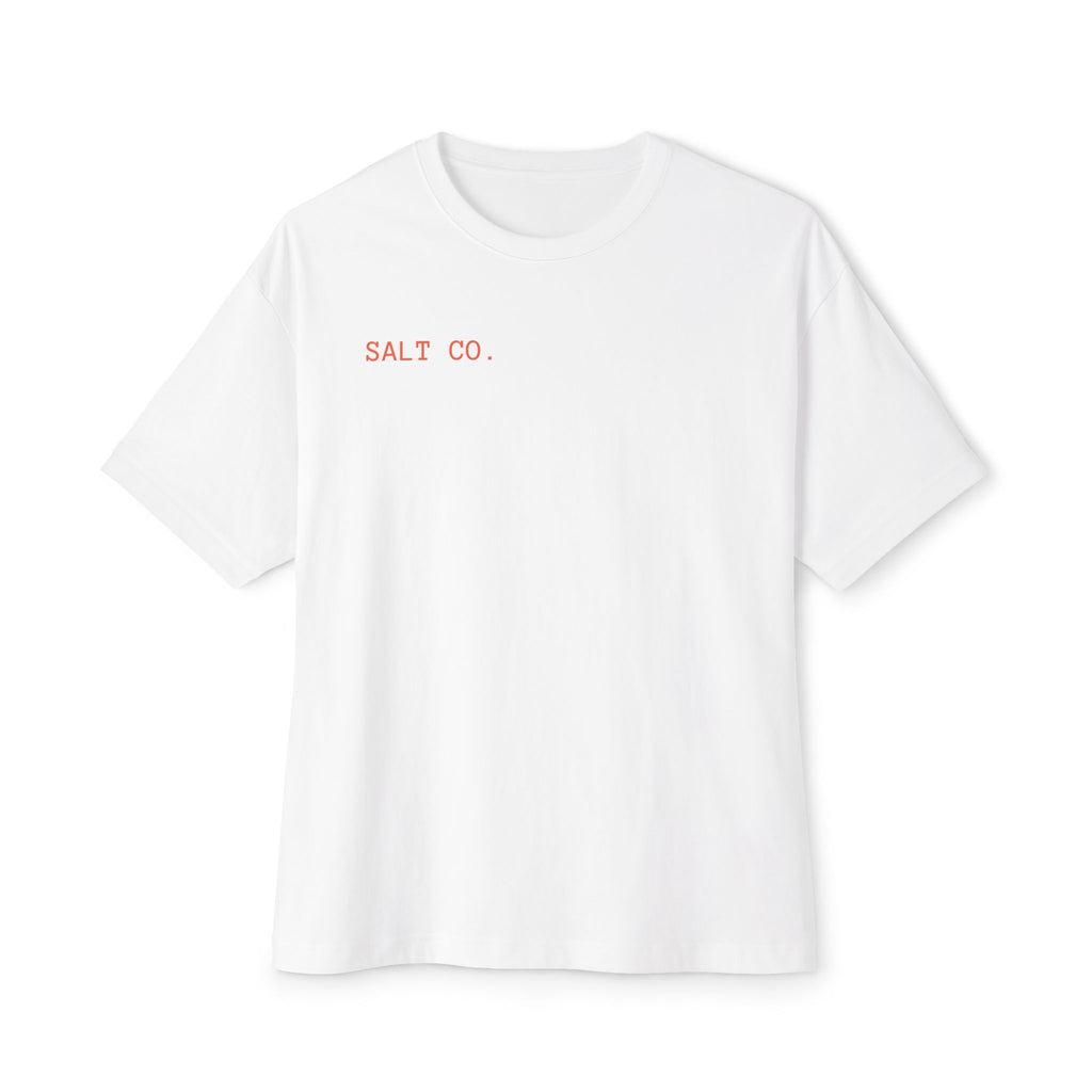 Boxy Tee — 'Happy Sabbath' Minimal Graphic Tee (Checkerboard Back Art)