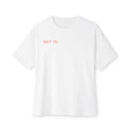 Boxy Tee — 'Happy Sabbath' Minimal Graphic Tee (Checkerboard Back Art)