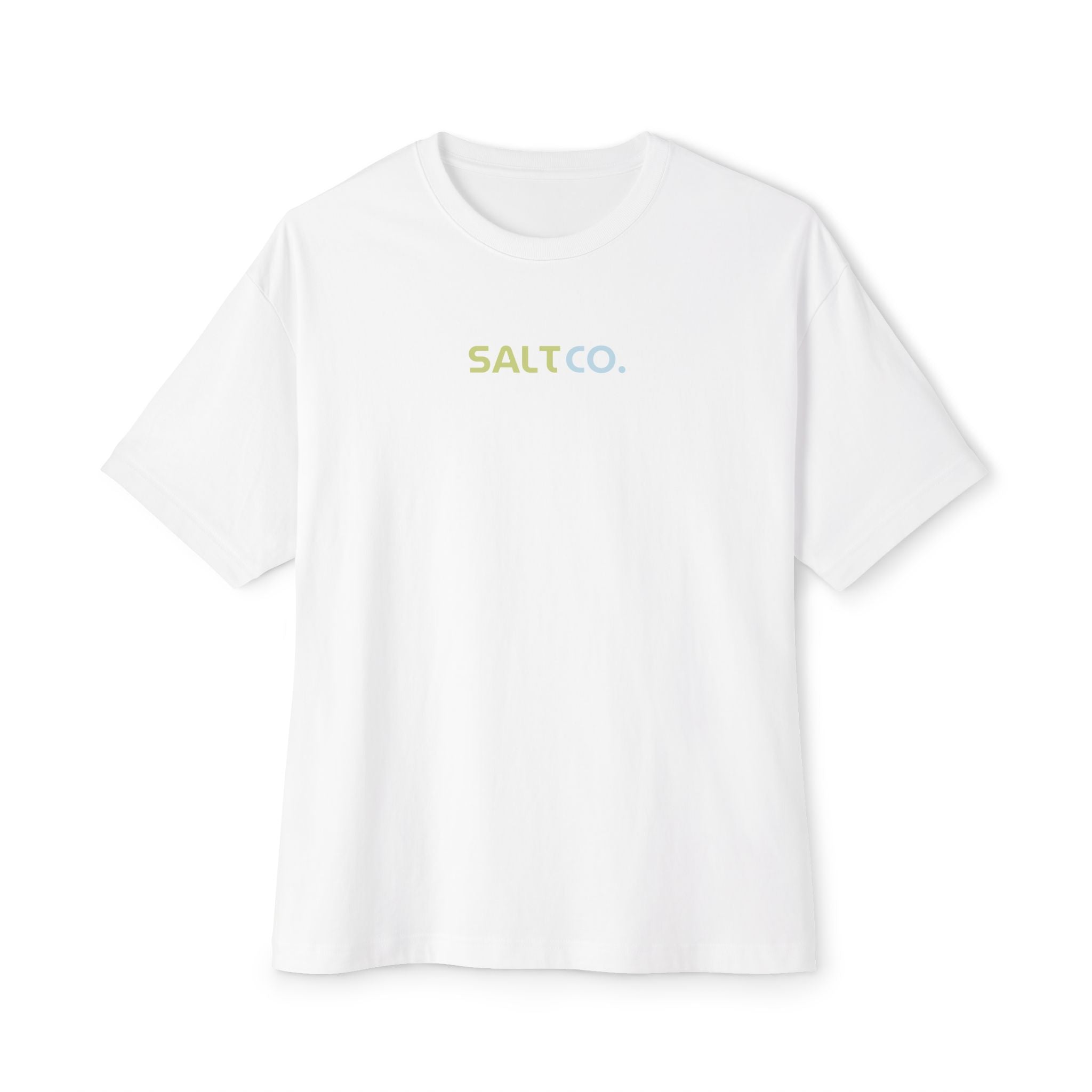 Salt Co. Minimal Logo Tee — Oversized Boxy Cotton Shirt