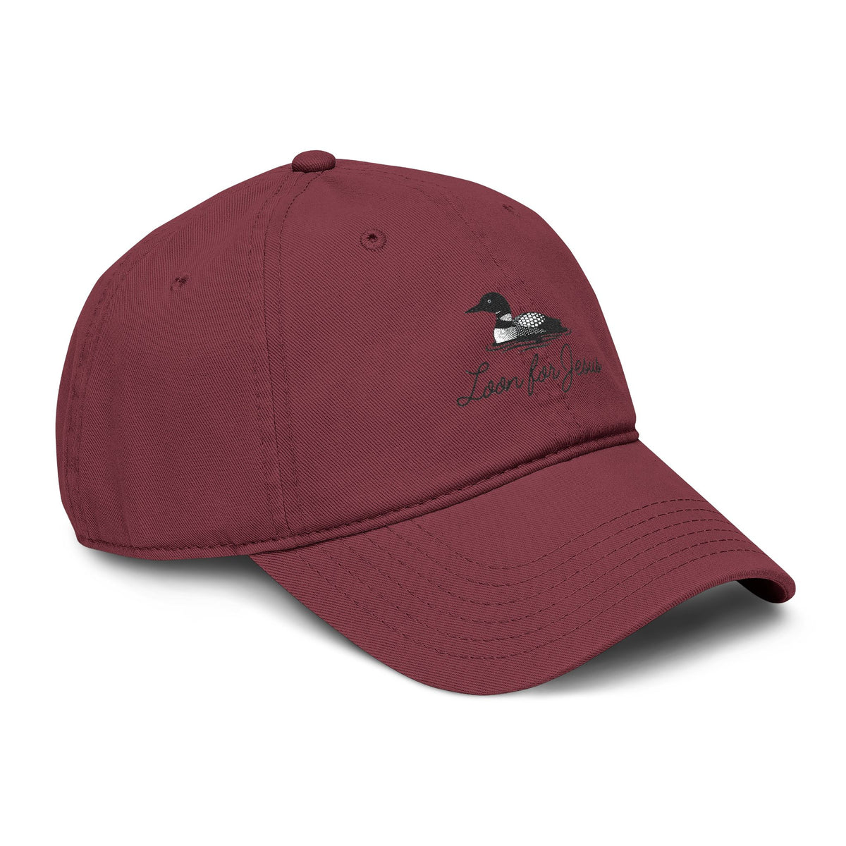 "Loon for Jesus" Embroidered Cap