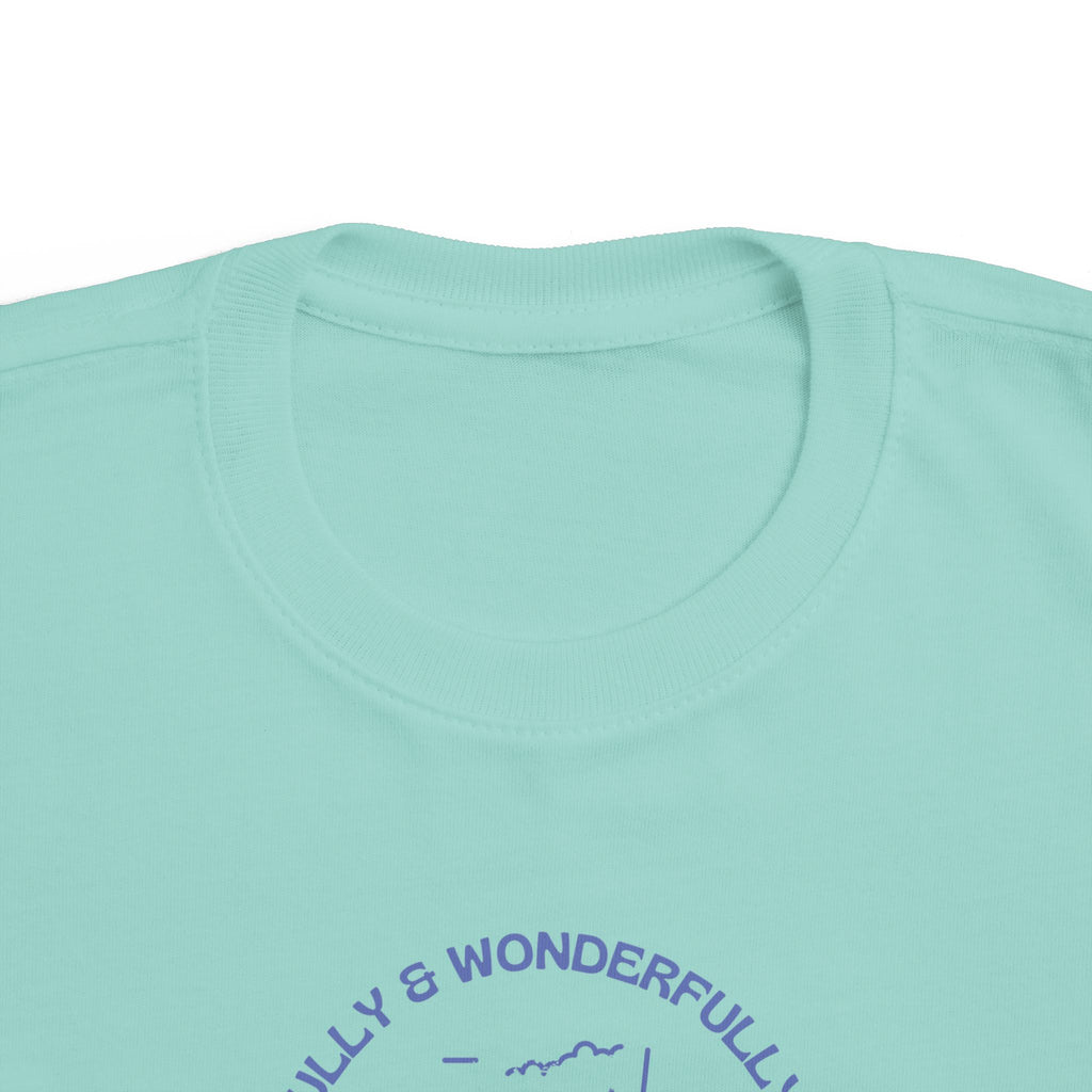 Toddler Tee — "Fearfully & Wonderfully Made" Mountain Graphic