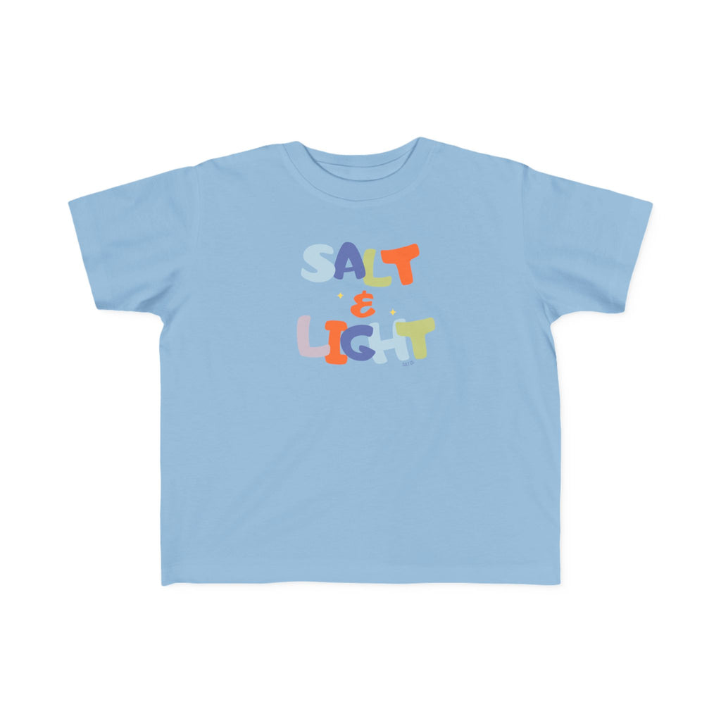 Salt & Light Toddler Tee — Colorful Christian Kids T‑Shirt