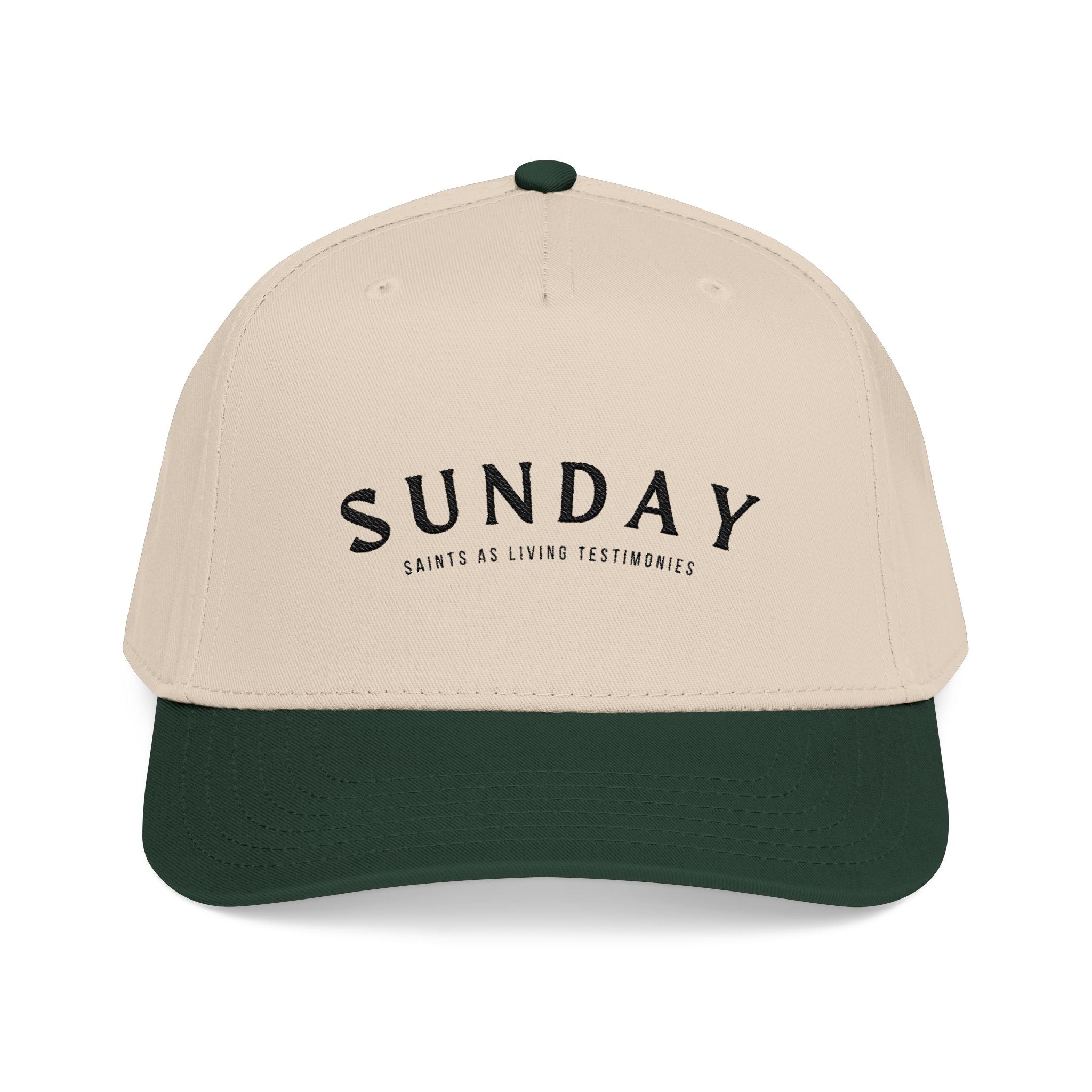 Sunday Embroidered Baseball Cap - Casual Weekend Hat