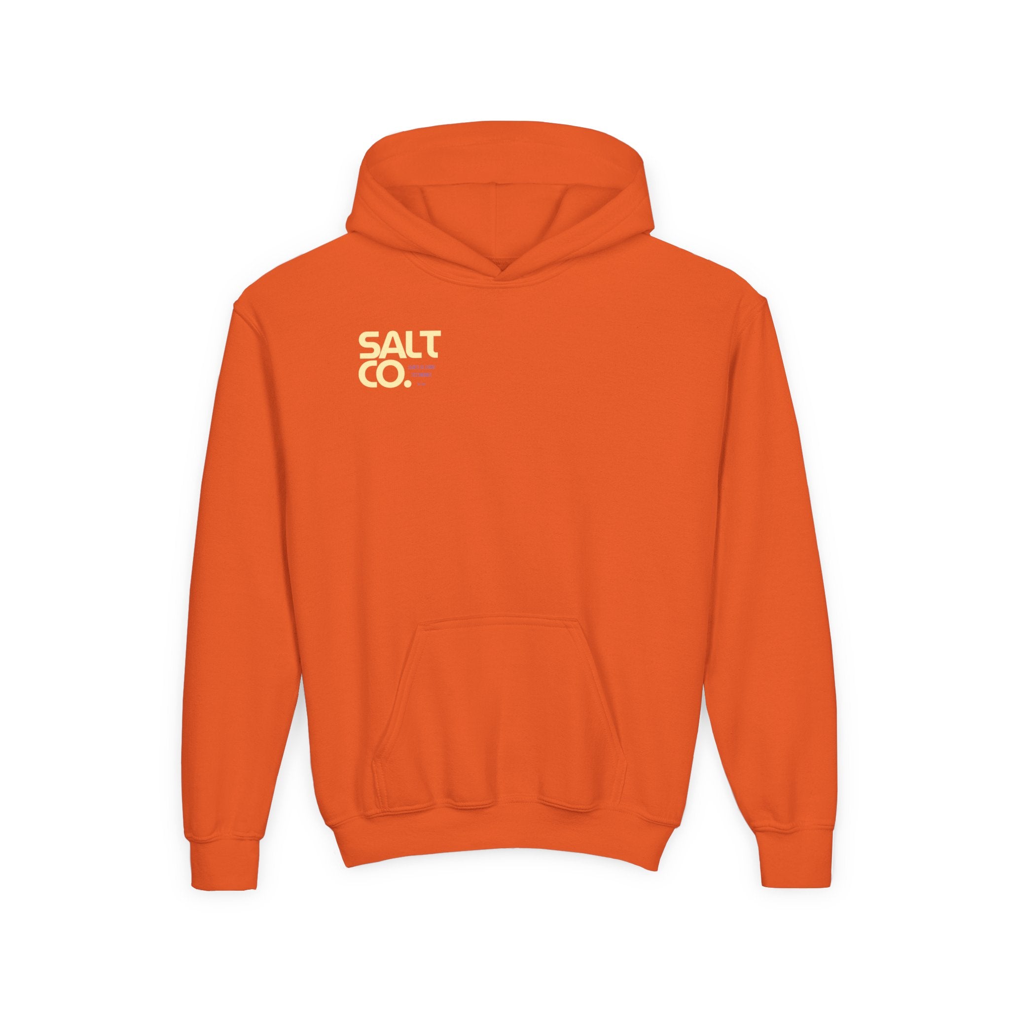 Youth Hoodie — 'SALT CO.' Minimal Logo Pullover