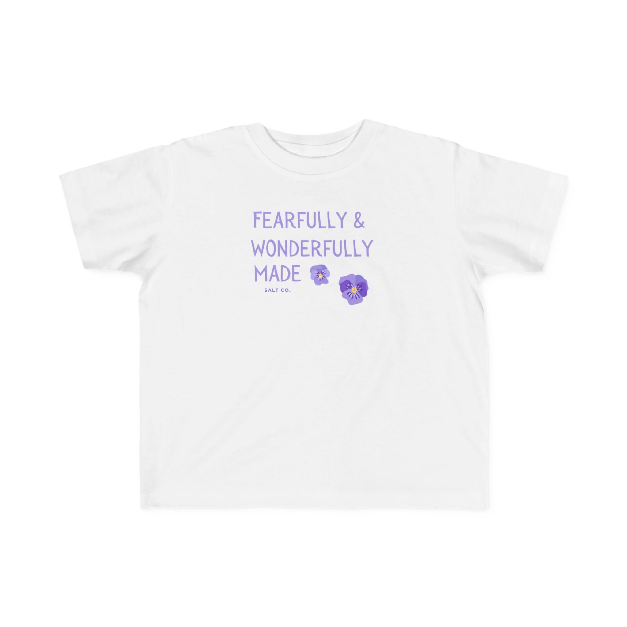 Toddler  Girl Tee — "Fearfully & Wonderfully Made" Kids Shirt