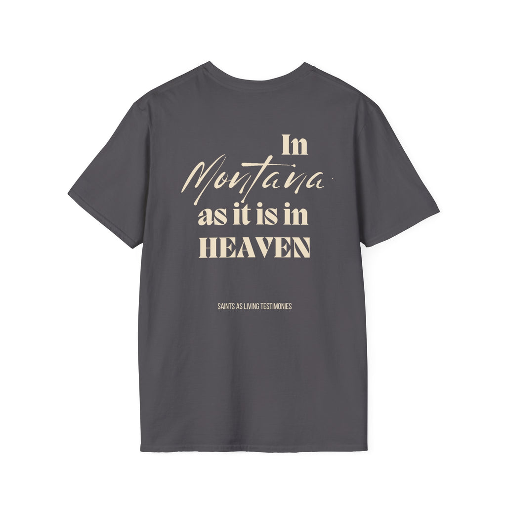 In Montana As It Is In Heaven T-Shirt — Salt Co. Rustic Christian Graphic Tee
