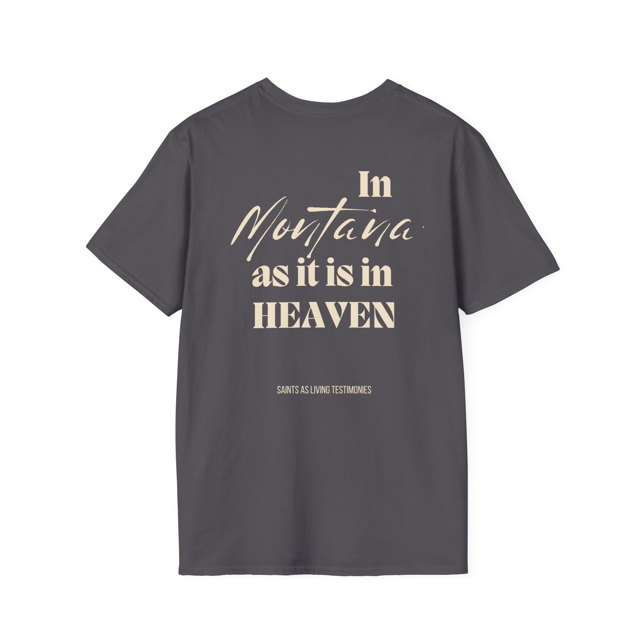 In Montana As It Is In Heaven T-Shirt — Salt Co. Rustic Christian Graphic Tee
