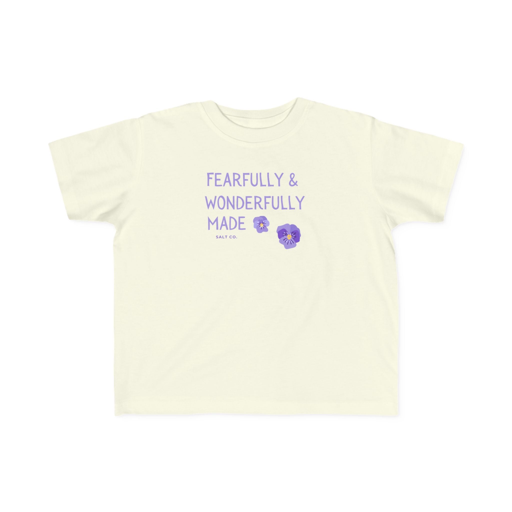 Toddler  Girl Tee — "Fearfully & Wonderfully Made" Kids Shirt