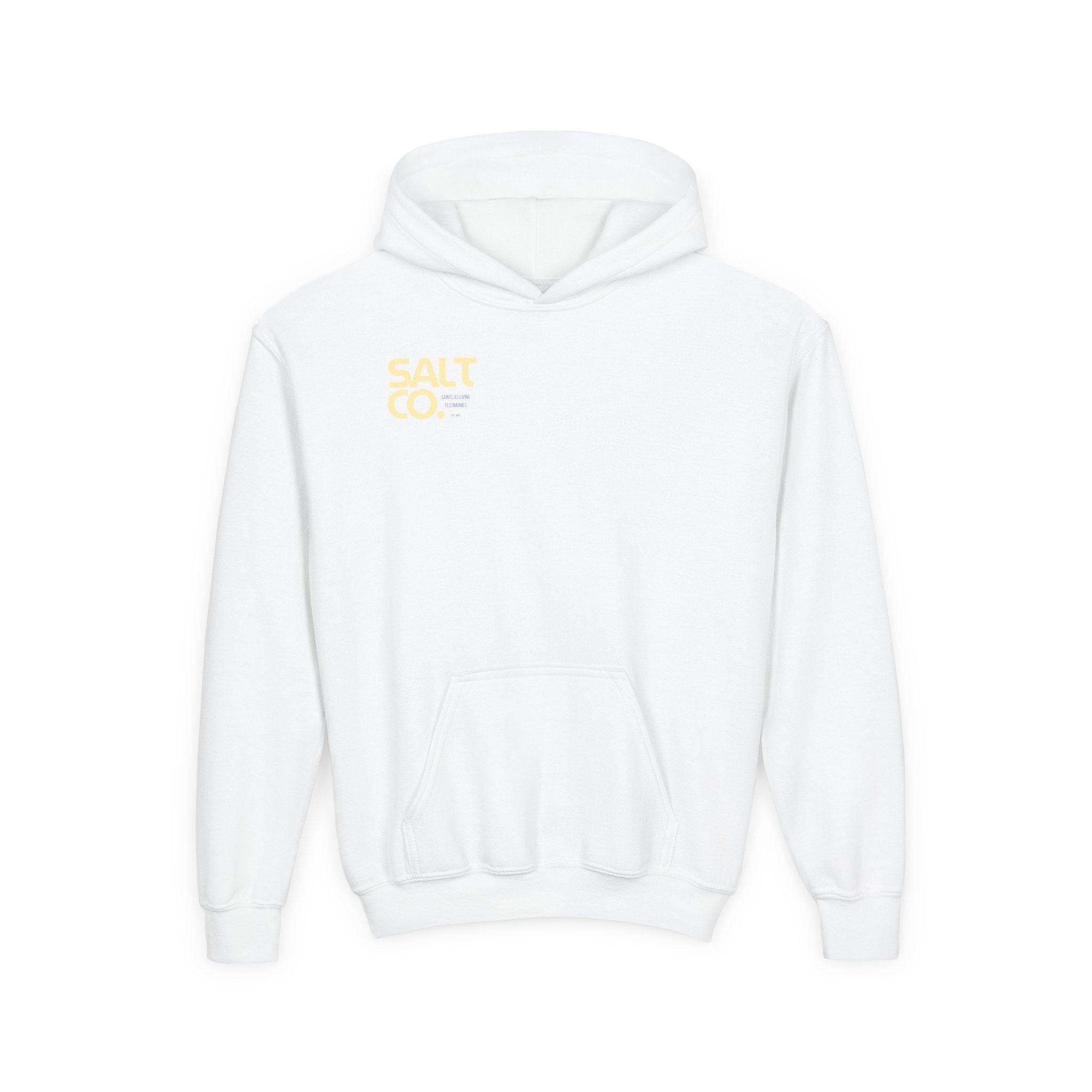 Youth Hoodie — 'SALT CO.' Minimal Logo Pullover