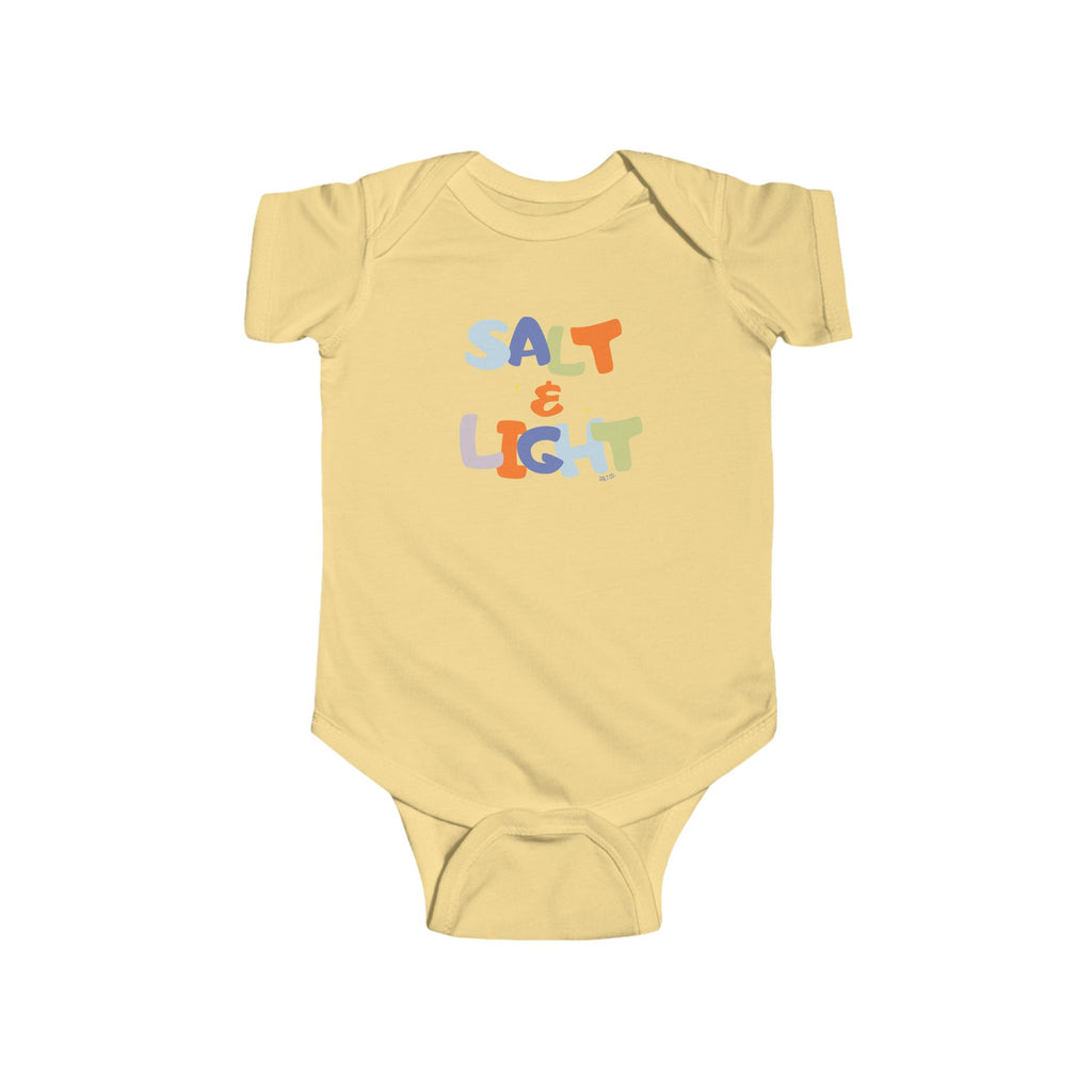 Infant Bodysuit — "Salt & Light" Colorful Baby Onesie