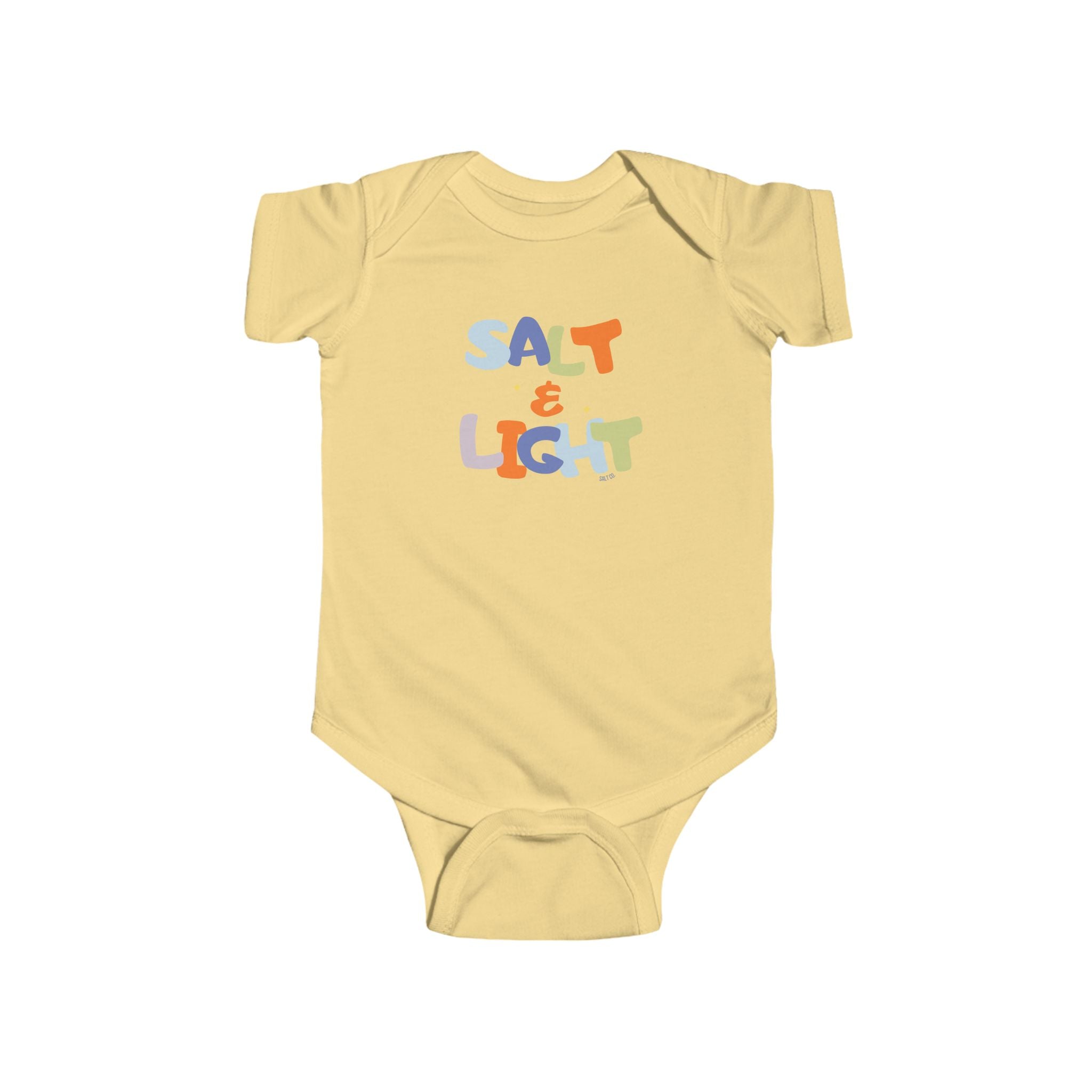 Infant Bodysuit — "Salt & Light" Colorful Baby Onesie