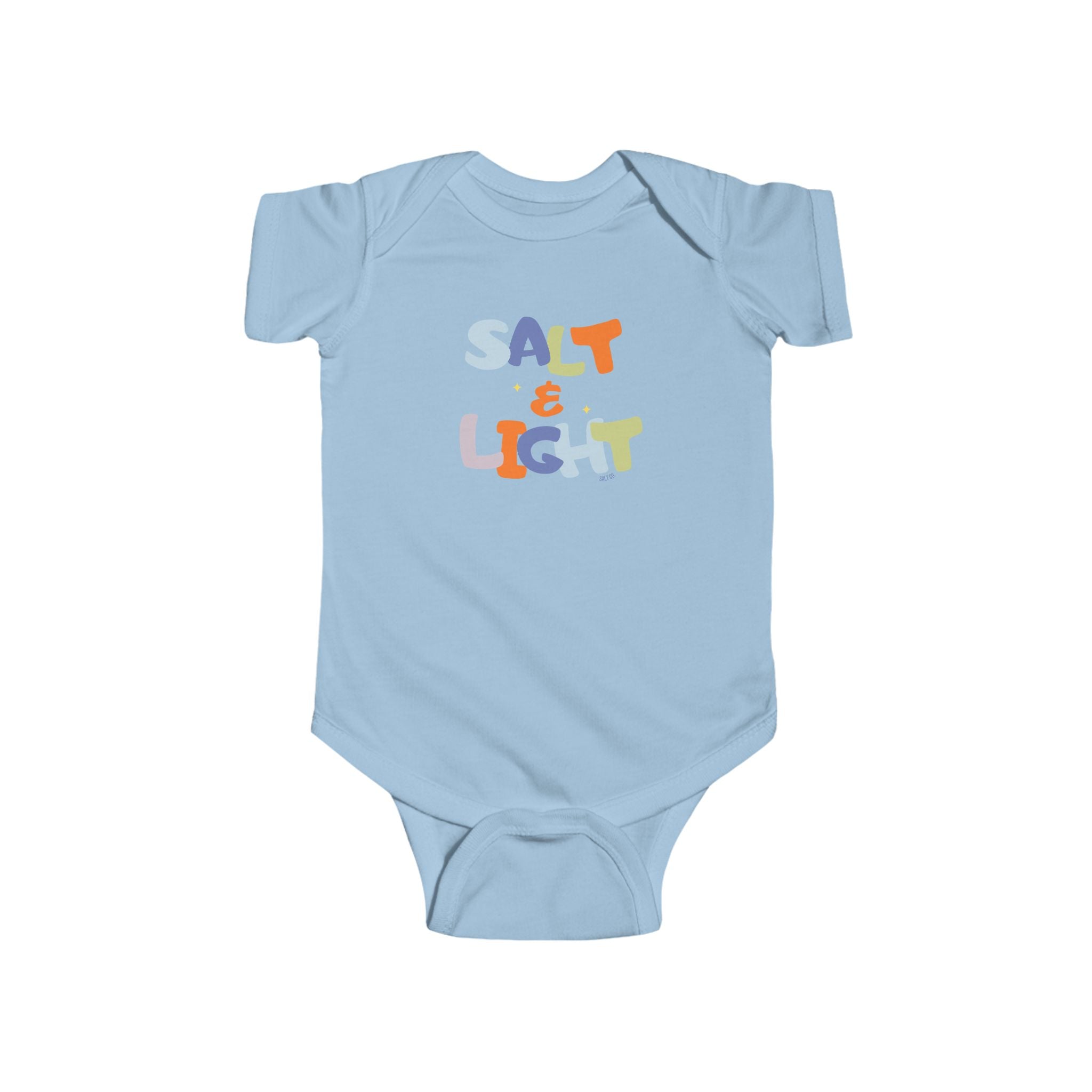 Infant Bodysuit — "Salt & Light" Colorful Baby Onesie