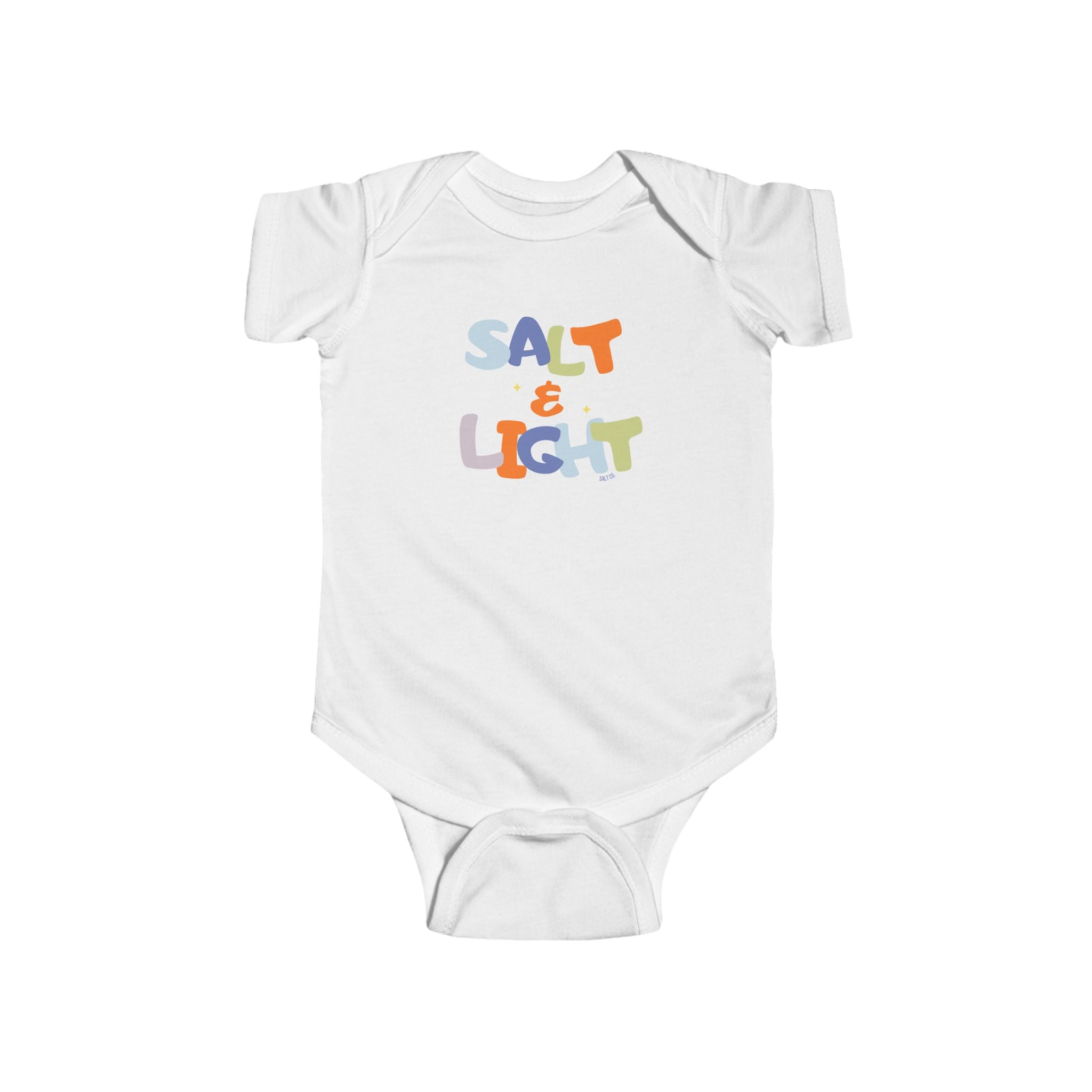 Infant Bodysuit — "Salt & Light" Colorful Baby Onesie