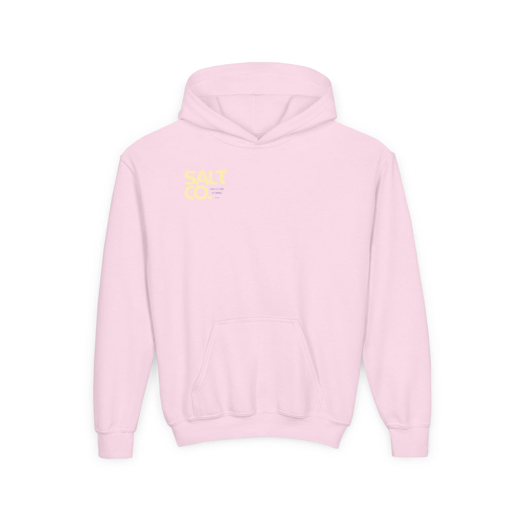 Youth Hoodie — 'SALT CO.' Minimal Logo Pullover