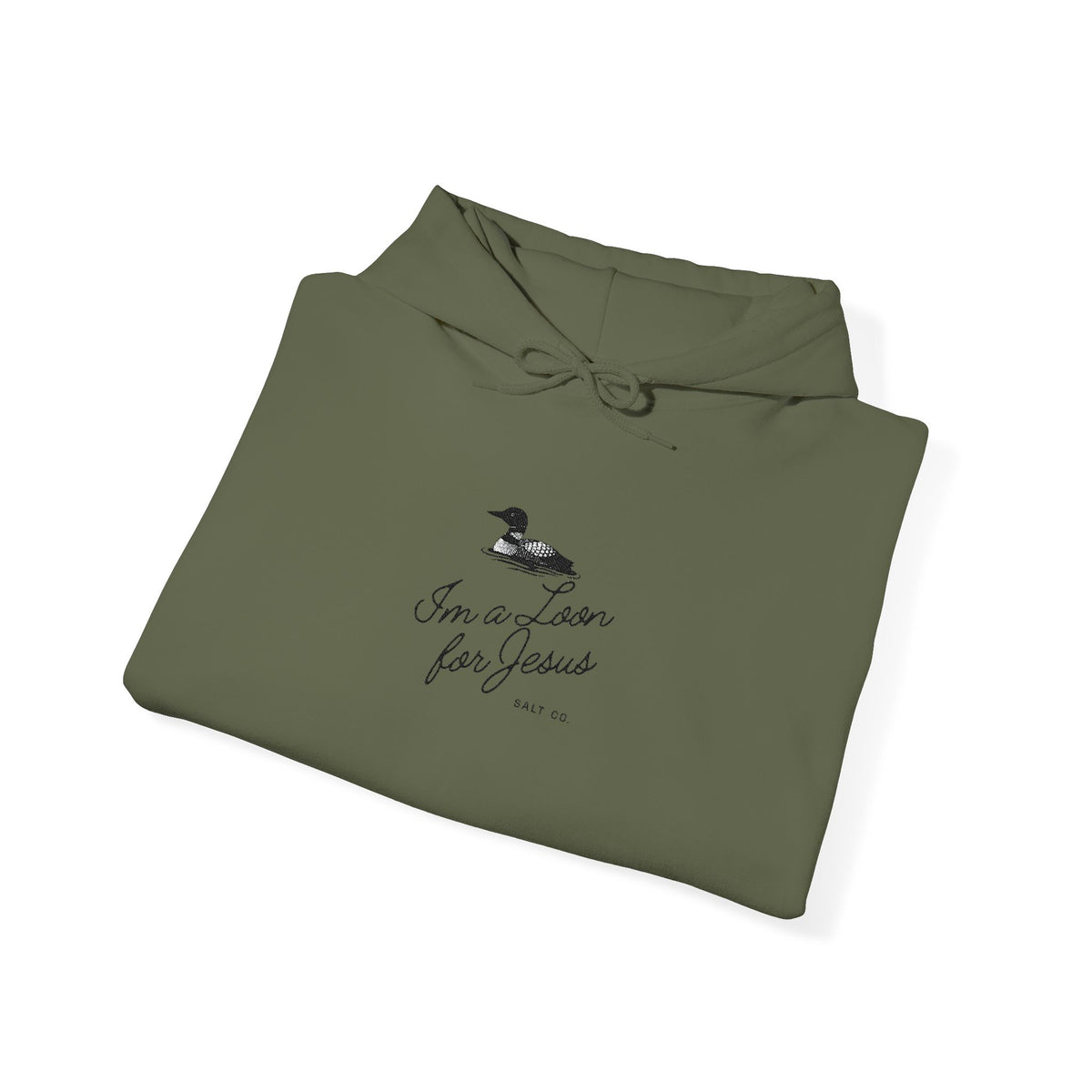 "I'm a Loon for Jesus" Embroidered Hoodie