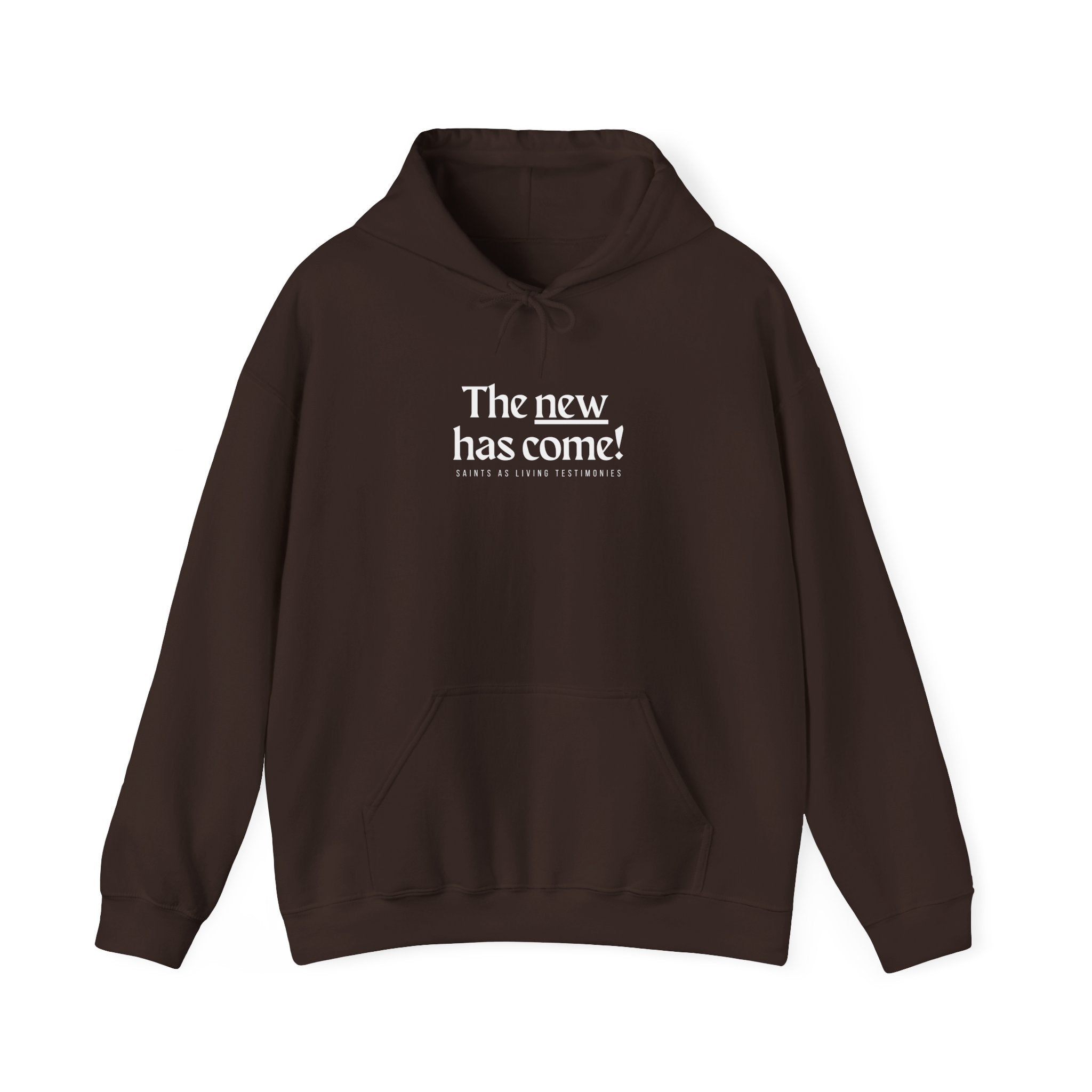 The New Has Come Hoodie — Inspirational Back-Print Sweatshirt