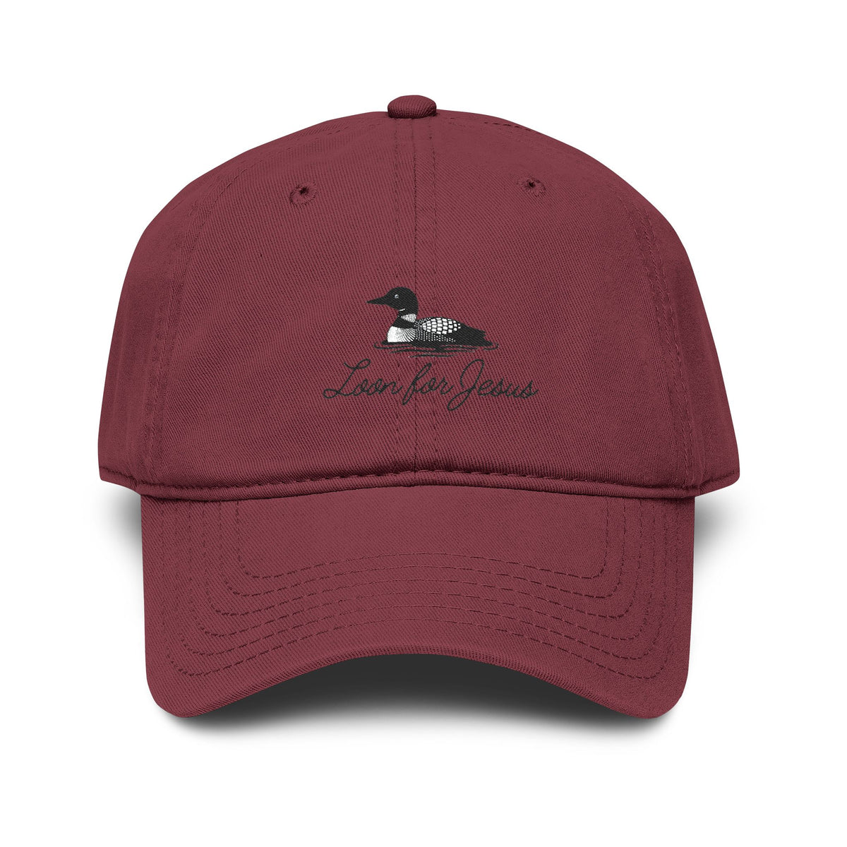 "Loon for Jesus" Embroidered Cap