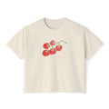 Tomato "I am the vine" Boxy Tee — Vintage Women's Crop T-Shirt