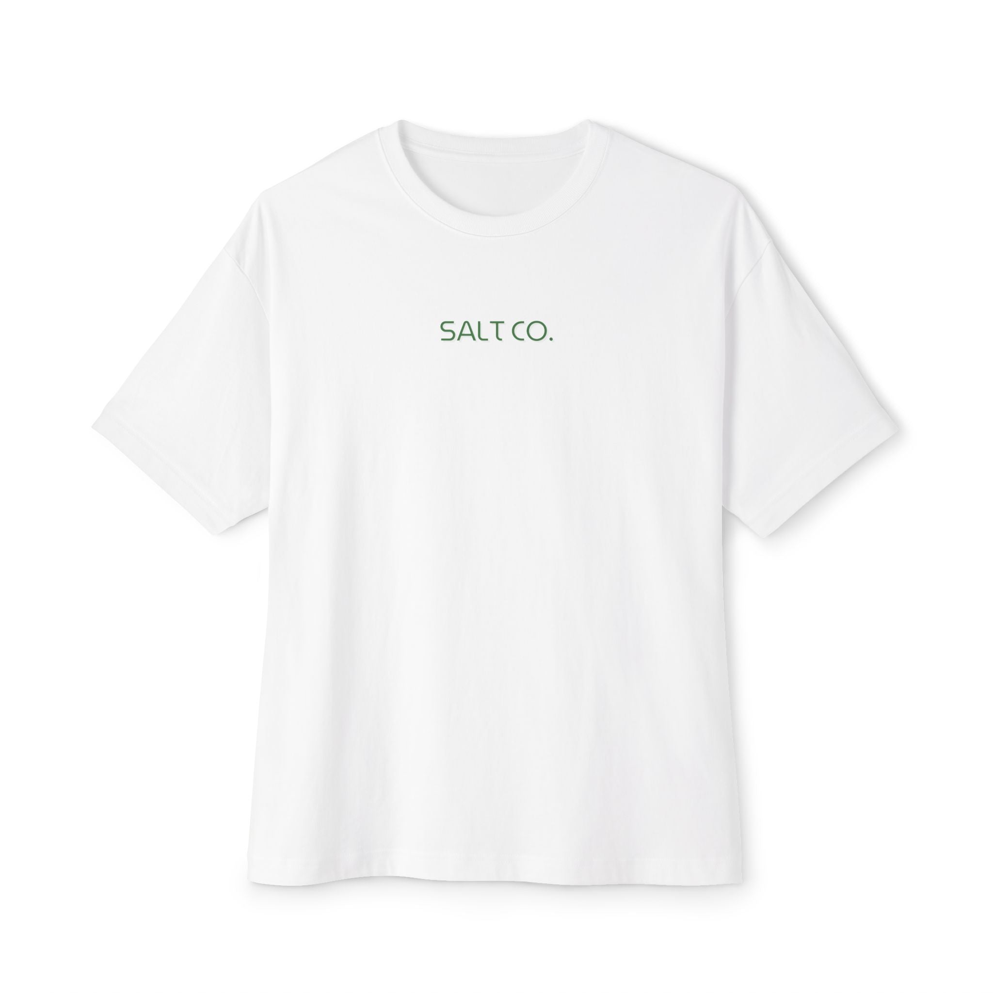 Farmers Market Oversized Tee – "Salt & Co." Floral Back Print
