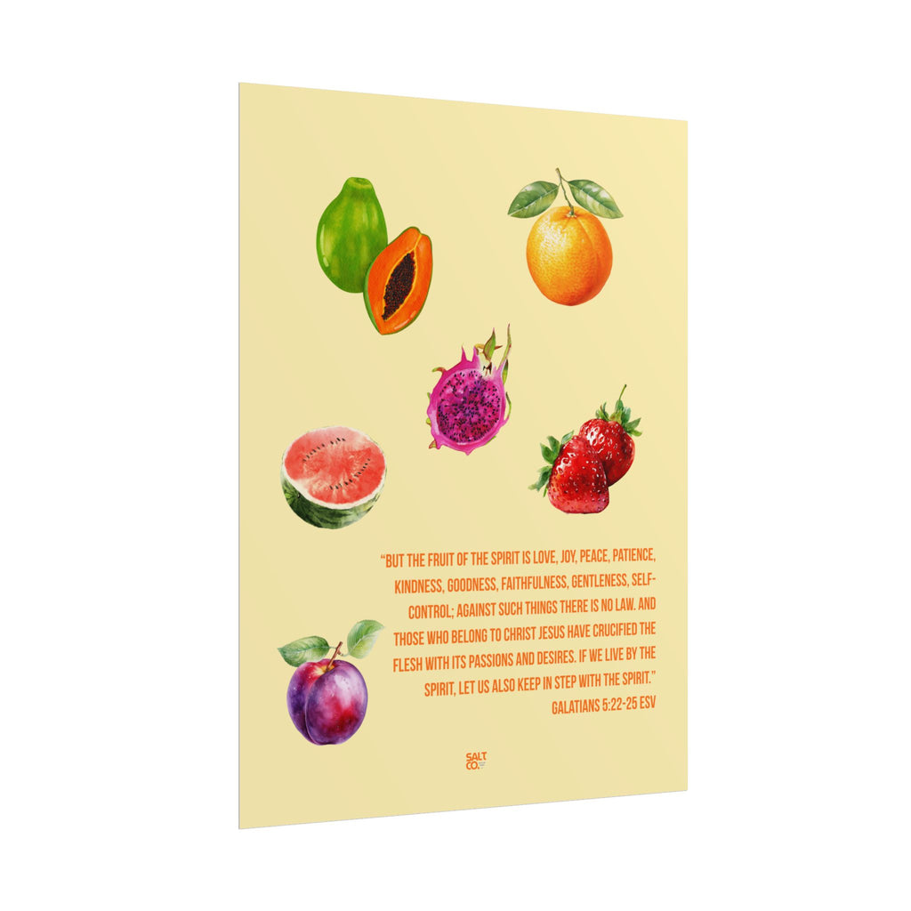 Fruit of the Spirit Poster — Galatians 5:22-23 Inspirational Wall Art
