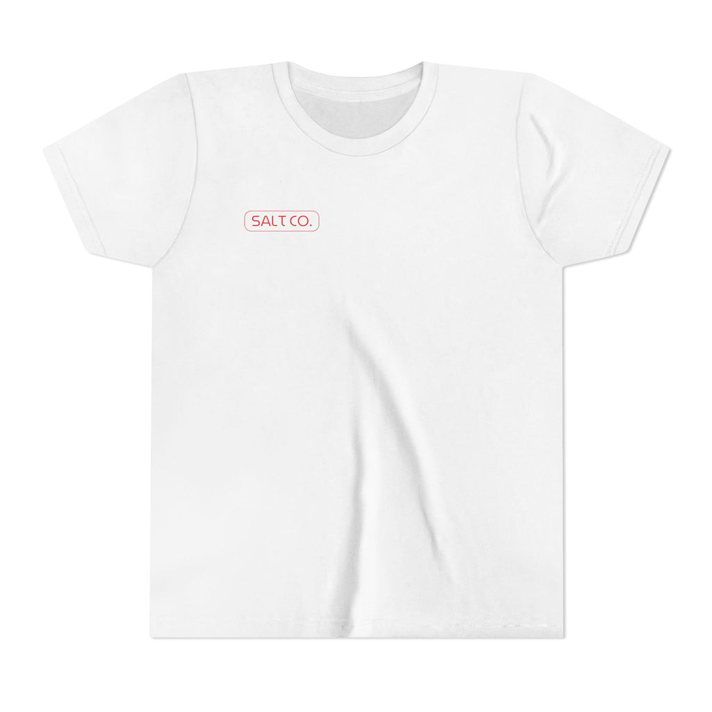 Youth Strawberry Graphic Tee — "SALT CO" Back Print