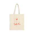 Salt Co. Cotton Canvas Tote — Beachy Surf Logo Reusable Shopping Bag