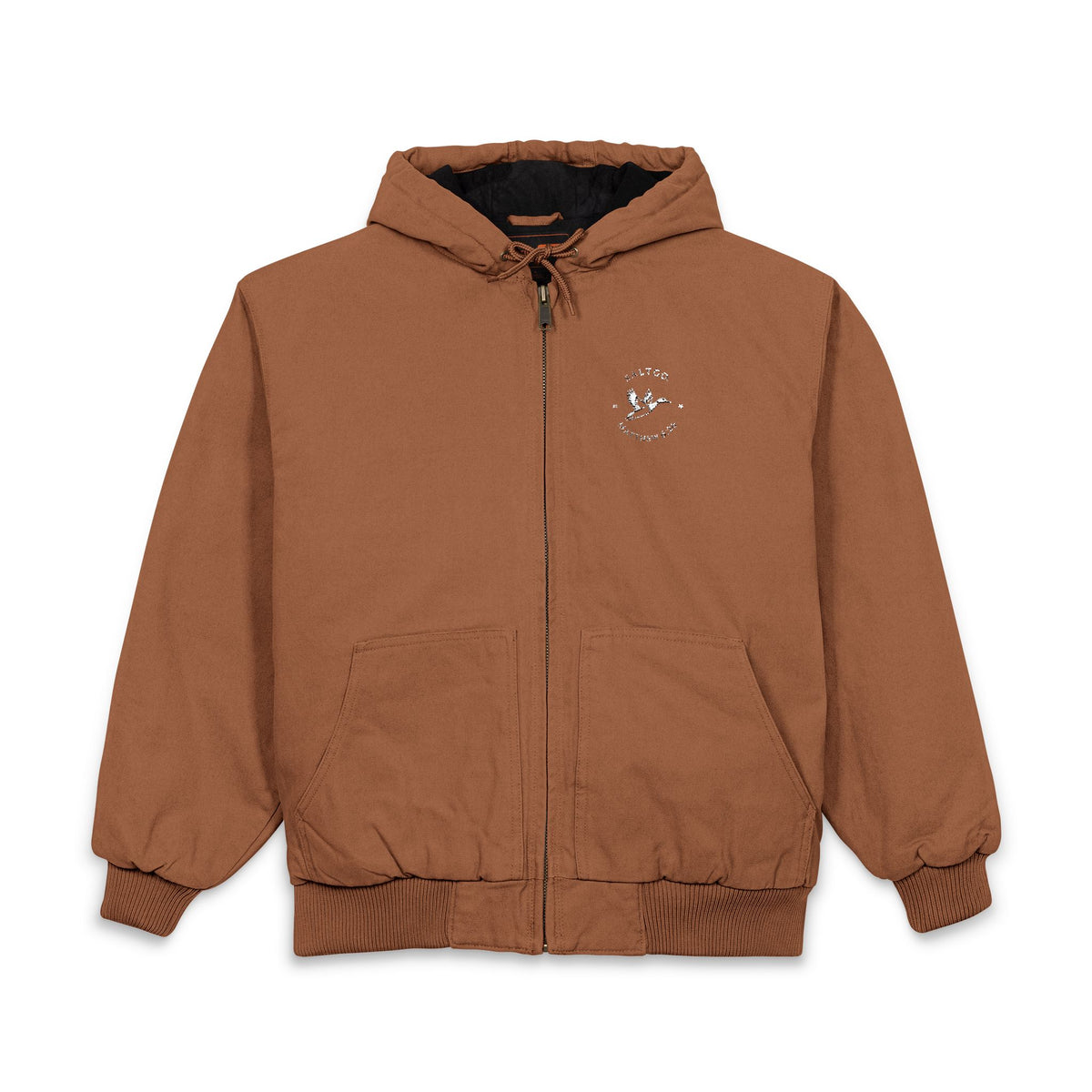 CornerStone® Men's Duck Cloth Hooded Work Jacket (Embroidery)