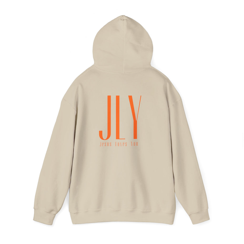 "JLY" Minimalist Hoodie — 'SMILO.' Front & JLY Back Graphic