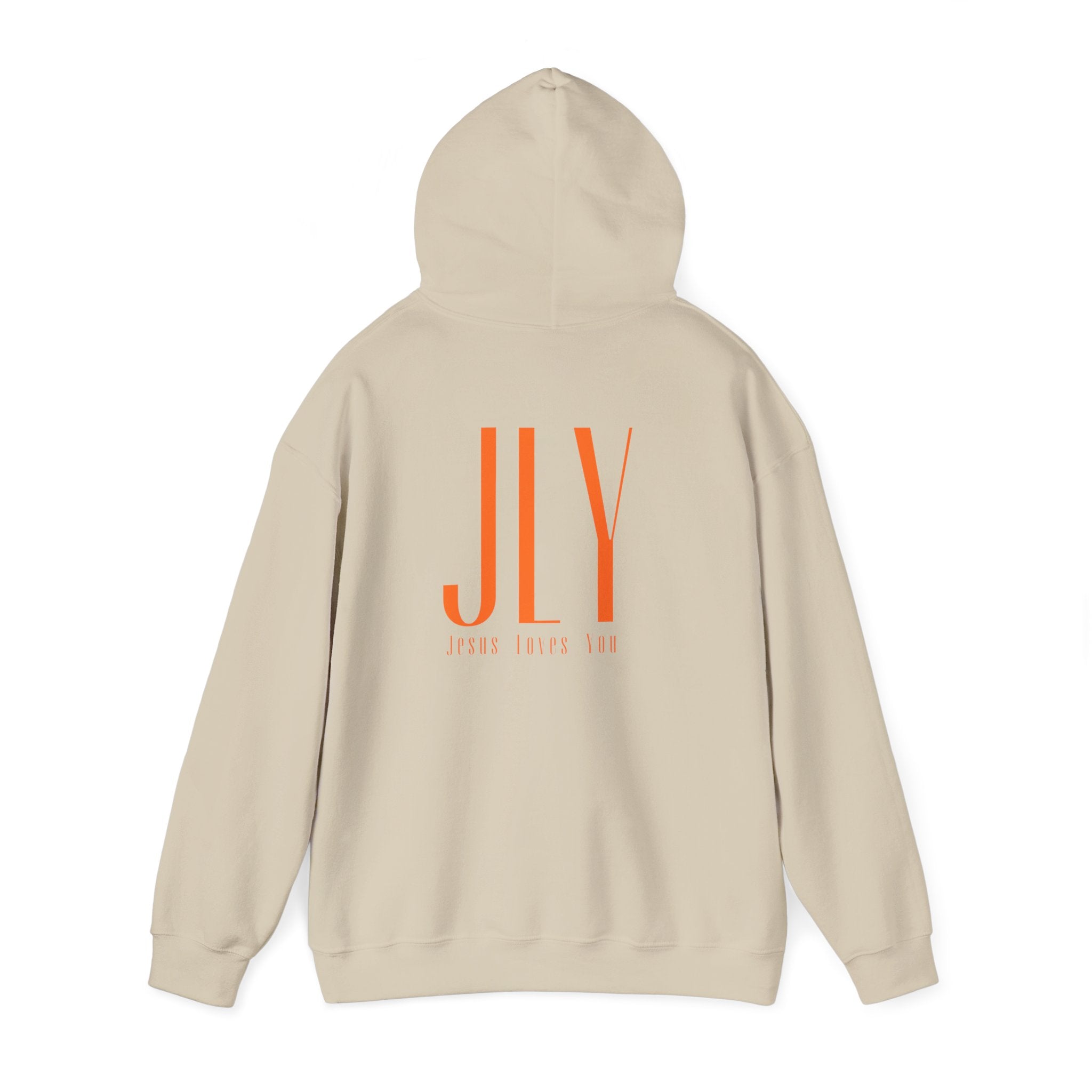"JLY" Minimalist Hoodie — 'SMILO.' Front & JLY Back Graphic