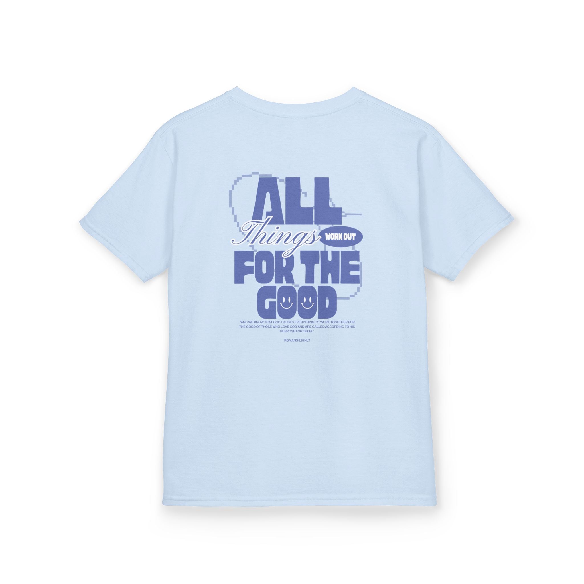 Kids T‑Shirt — "Salt Co." Front with “All Things Work For The Good” Back Graphic