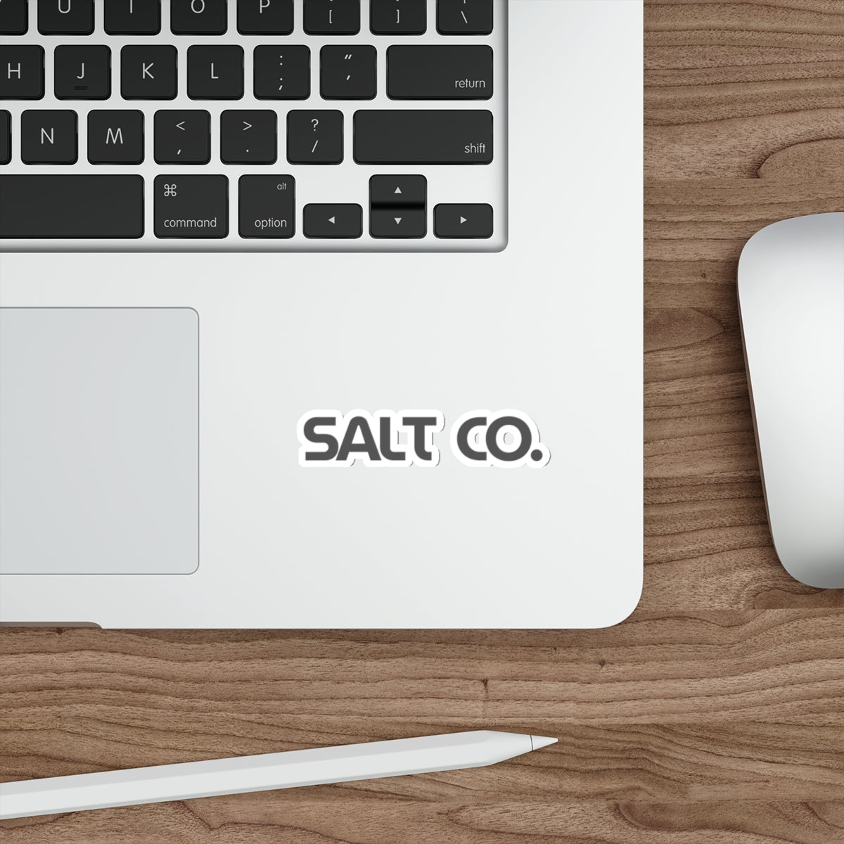 Salt Co. Die-Cut Sticker — Minimal Logo Decal for Laptops & Water Bottles