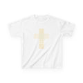 Kids Tee — Pastel Patchwork Cross