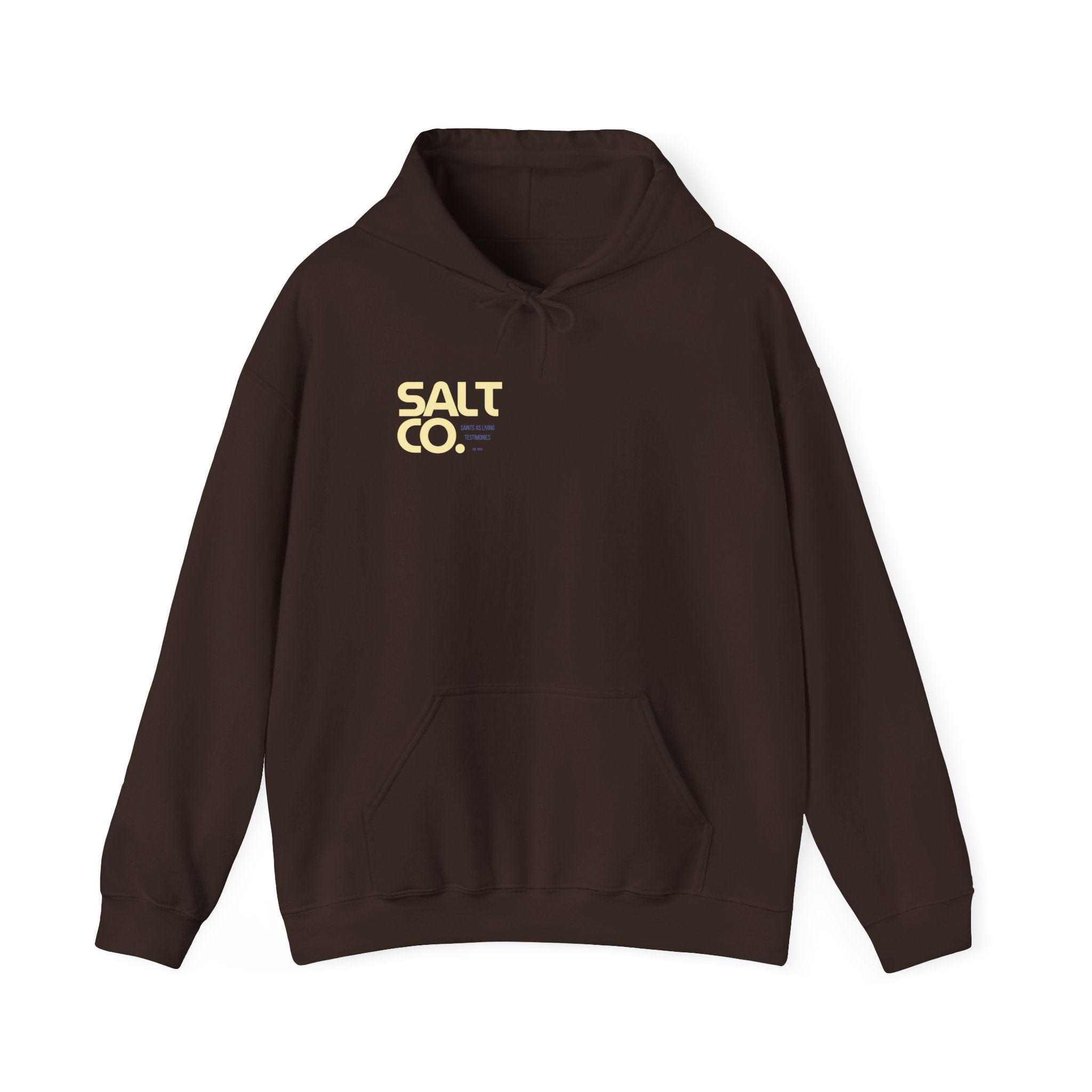 Salt Co. Minimal Logo Hoodie — Coastal-Inspired Neutral Pullover
