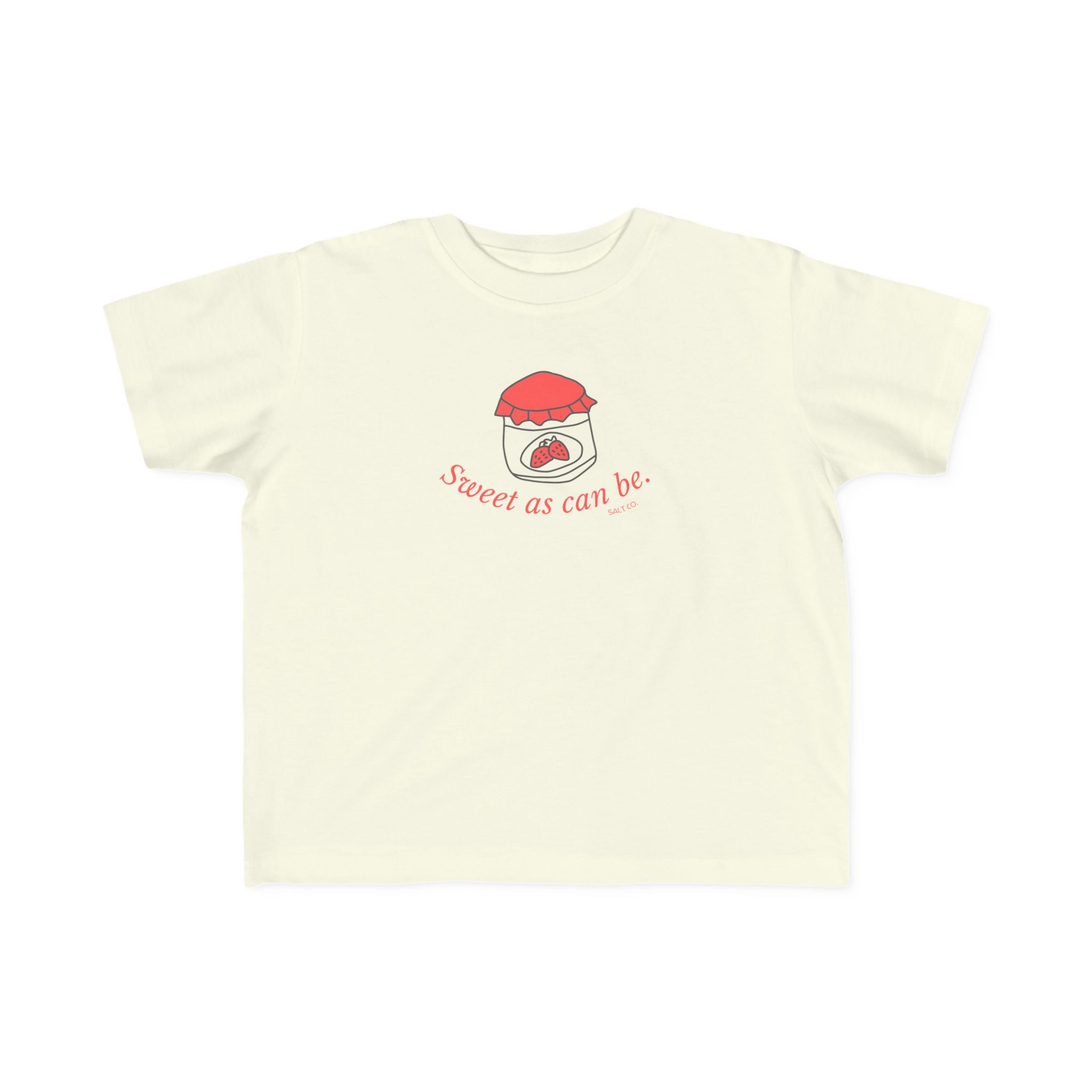 Toddler Tee – 'Sweet as can be' Strawberry Jam Graphic
