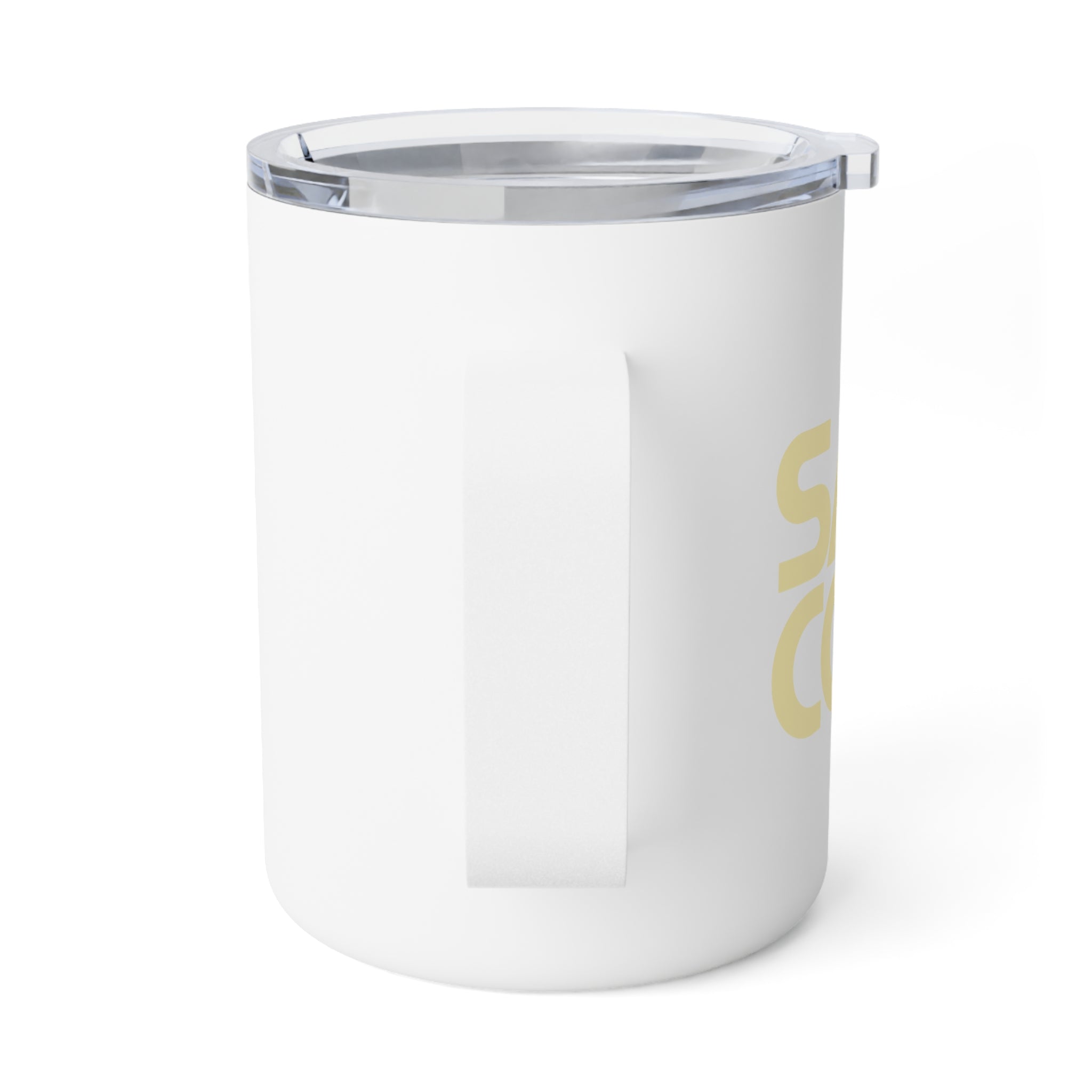 10oz Insulated Coffee Mug — Minimalist 'Salt' Design Travel Tumbler