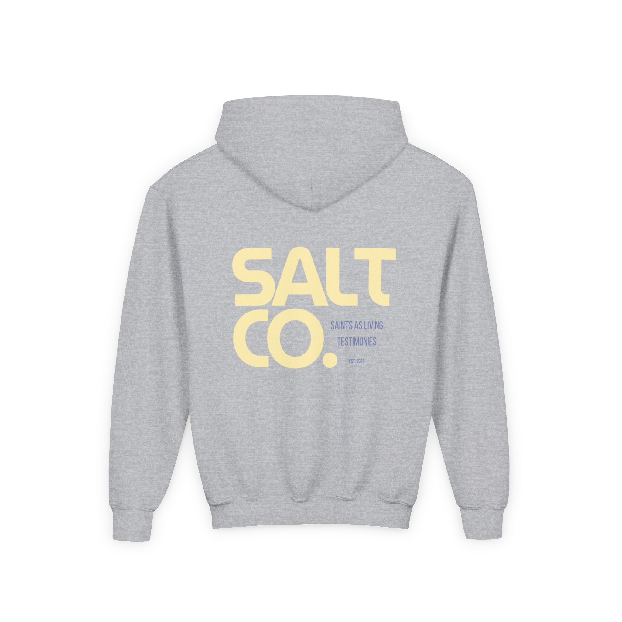 Youth Hoodie — 'SALT CO.' Minimal Logo Pullover