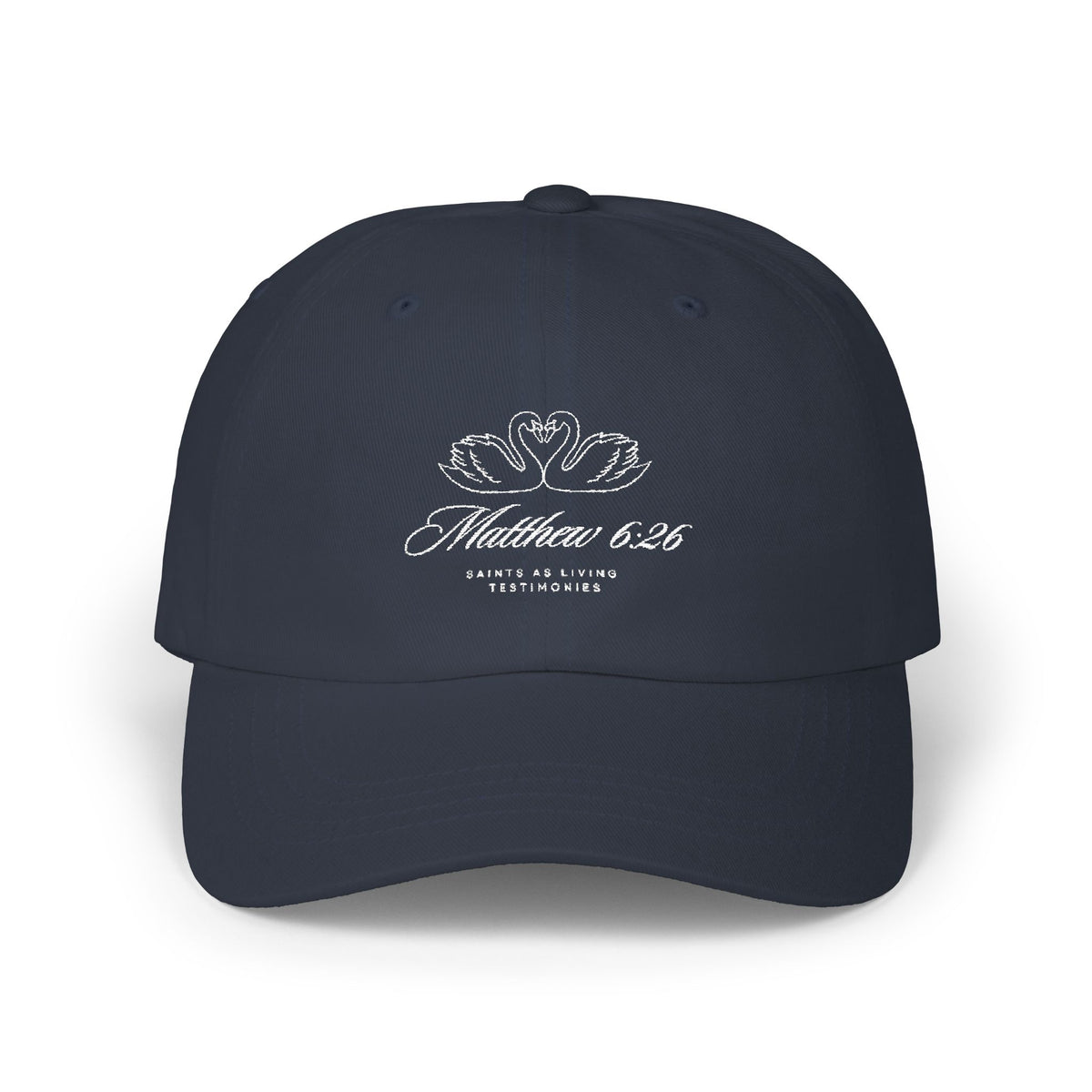 Embroidered Swan Cap