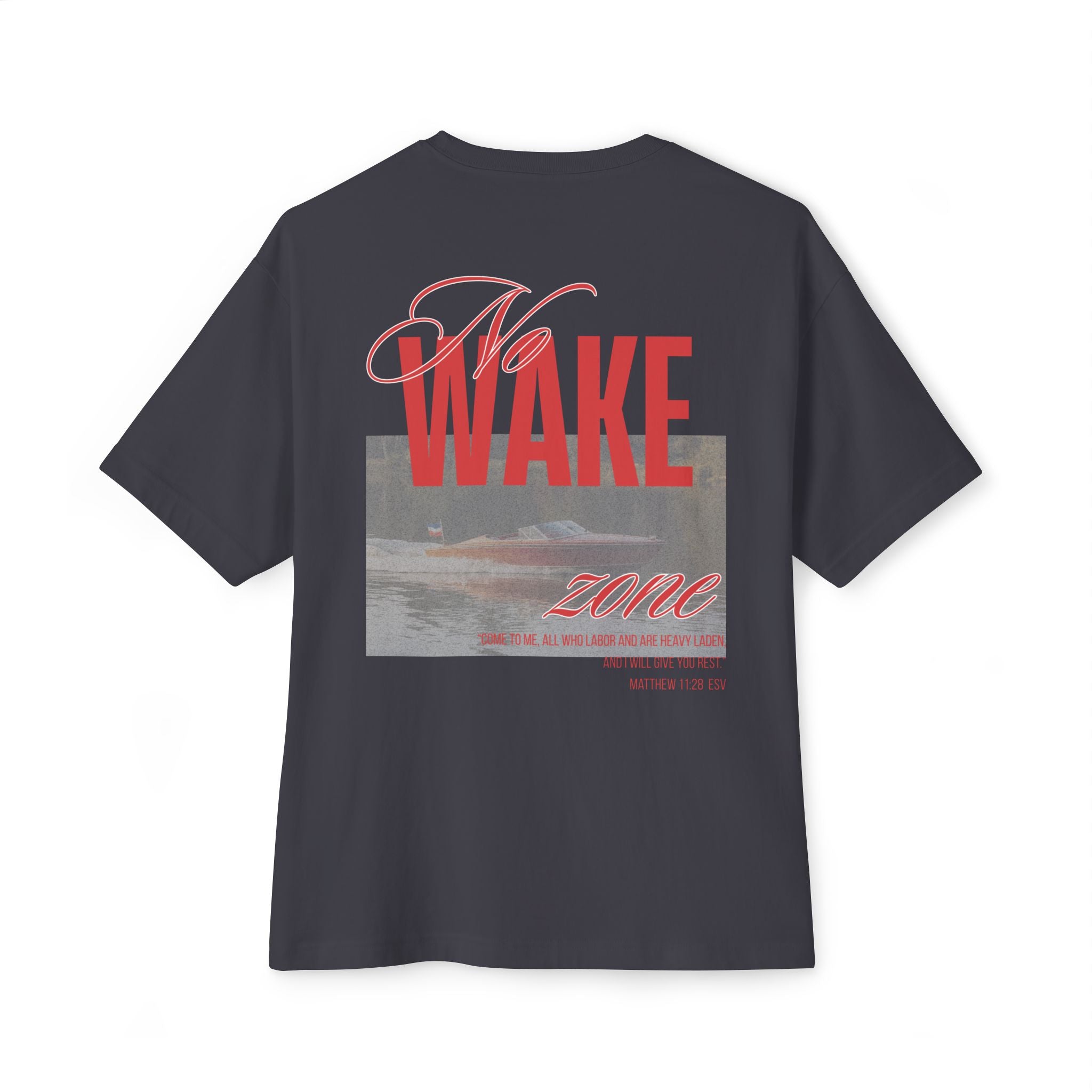 Wake Zone Boxy Tee — Vintage Surf Graphic Oversized T-Shirt