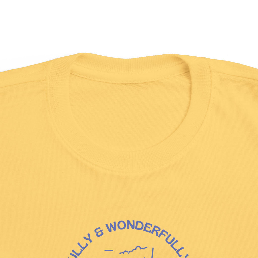 Toddler Tee — "Fearfully & Wonderfully Made" Mountain Graphic