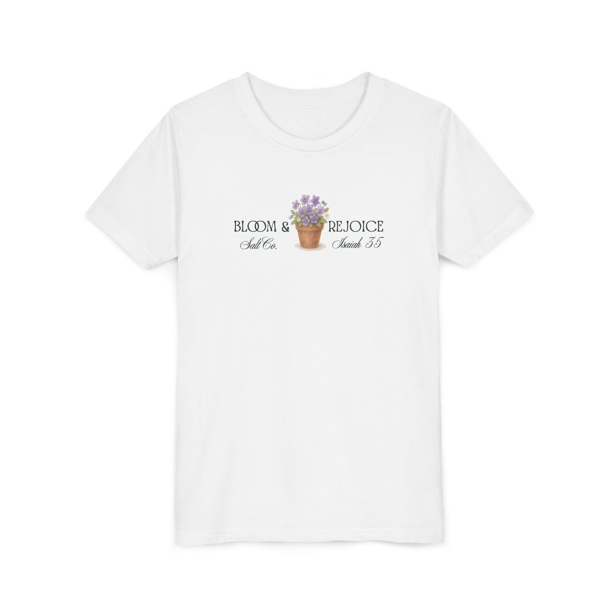 Girls Gardening Tee – 'Bloom & Grow' Floral Garden Tools Youth Shirt