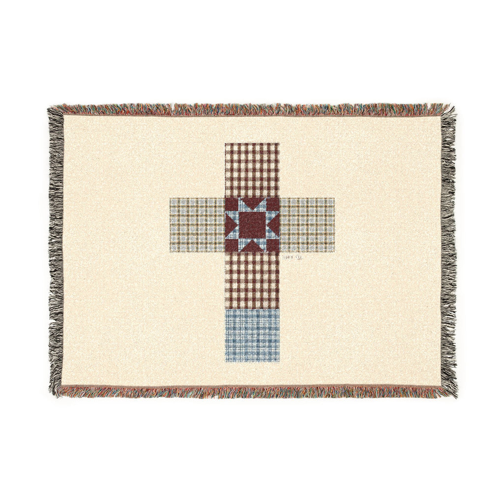Patchwork Cross Woven Blanket