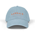 Sabbath Embroidered Denim Hat — Light Blue Casual Baseball Cap