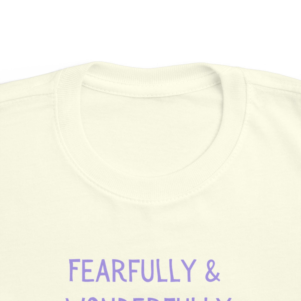 Toddler  Girl Tee — "Fearfully & Wonderfully Made" Kids Shirt