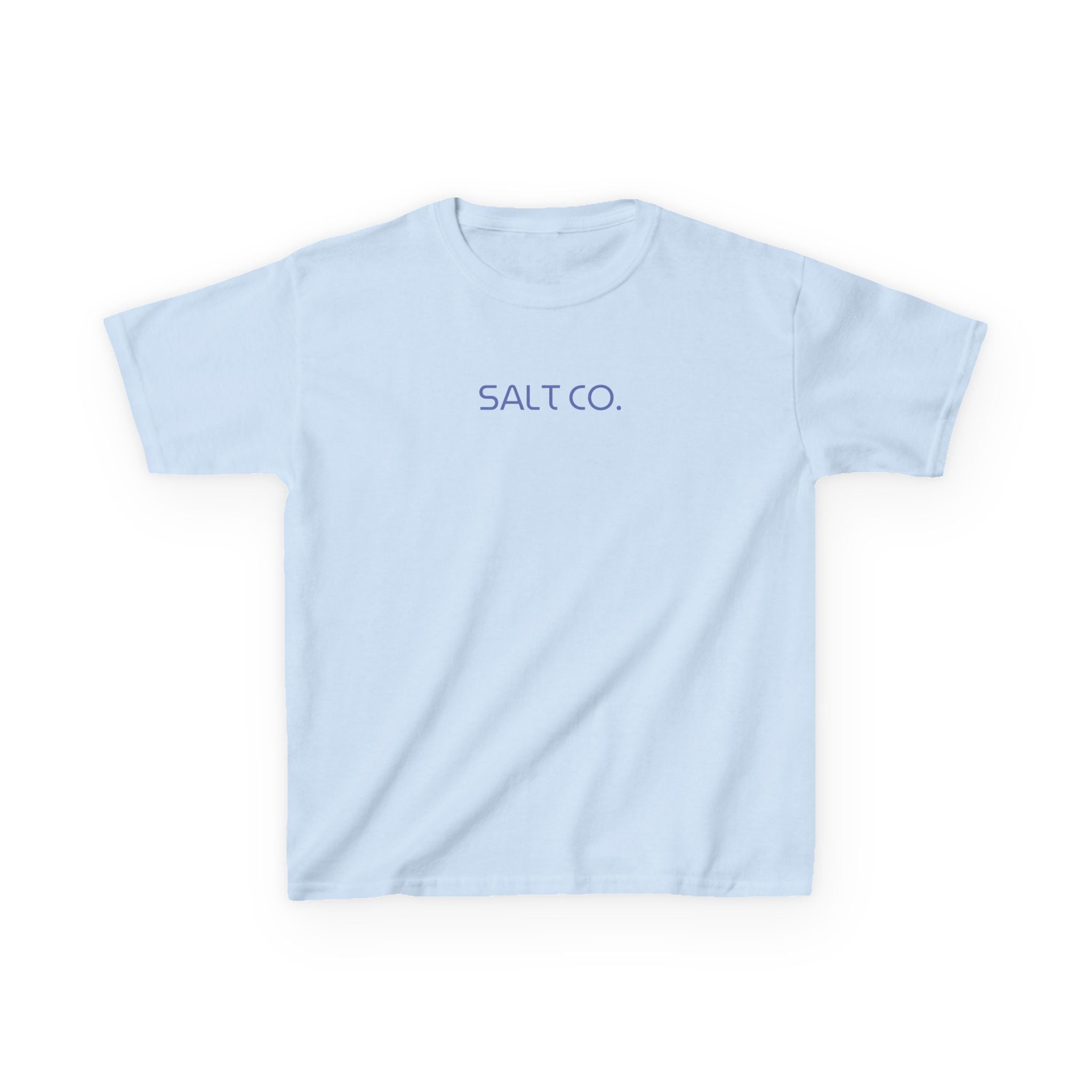 Kids T-Shirt — Salt Co. Surf Logo Tee with 'Even the Wind and the Waves' Back Graphic